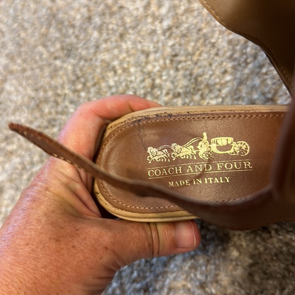 Open toe Coach heels - Picture 3 of 9